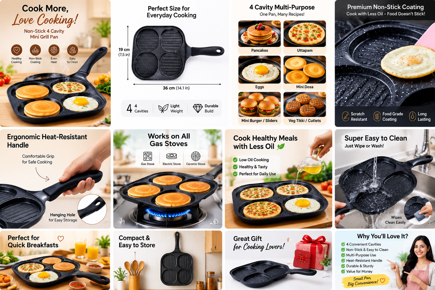 Non-Stick Uttapam & Pancake Pan