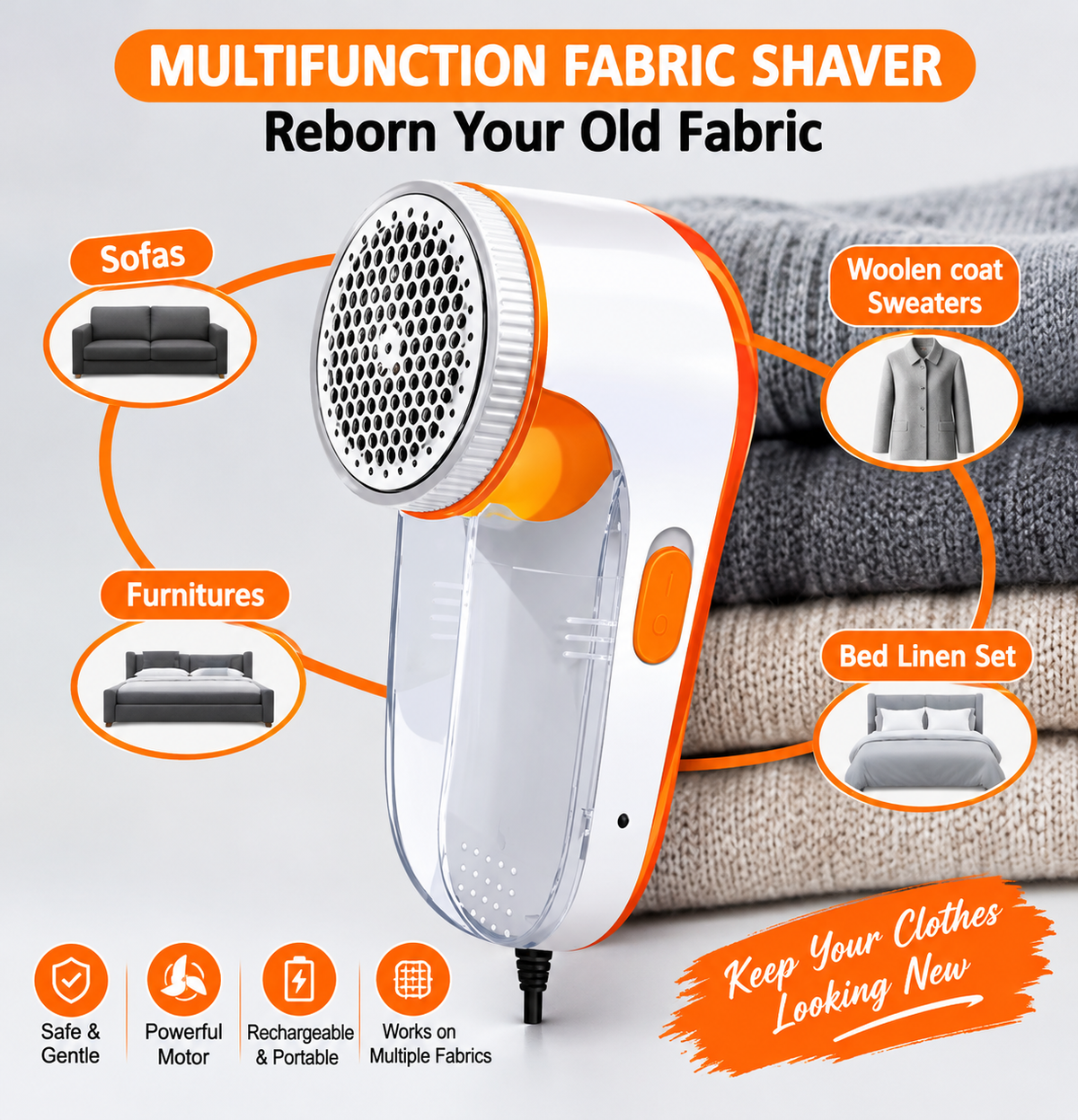 Electric Lint Remover | Fabric Shaver