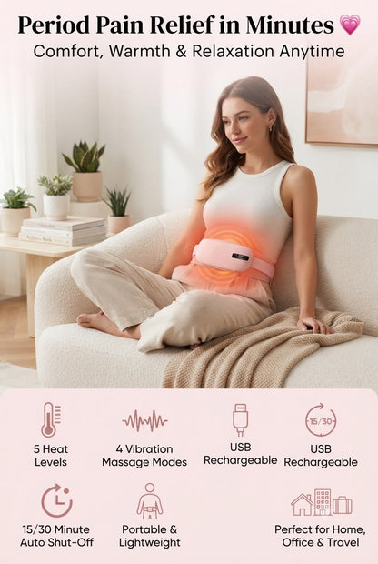 Period Cramp
Relief Massager & Heating Pad