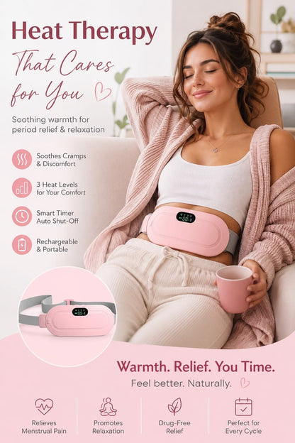 Period Cramp
Relief Massager & Heating Pad