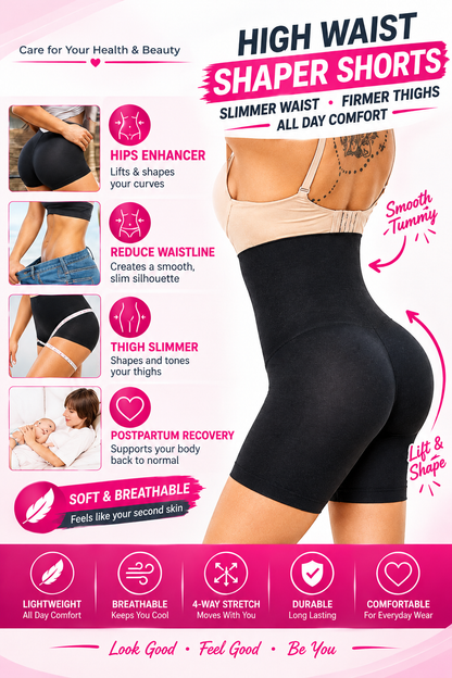 Womens High Waist Shapewear With Anti Rolling Srip